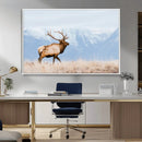 Elk Wall Art Canvas Print – Framed Mountain Wildlife Art by MyGreatCanvas | Canvas Wall Art Prints | Photo Prints & Wall Decor