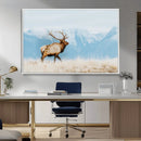 Mountain Elk Wall Art Canvas Print – Framed Rustic Wildlife by MyGreatCanvas | Canvas Wall Art Prints | Photo Prints & Wall Decor