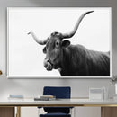 Texas Longhorn Wall Art Canvas Print – Framed Western Cow by MyGreatCanvas | Canvas Wall Art Prints | Photo Prints & Wall Decor