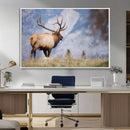 Mountain Elk Wall Art Canvas Print – Framed Rustic Wildlife by MyGreatCanvas | Canvas Wall Art Prints | Photo Prints & Wall Decor