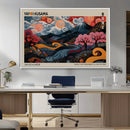 Modern Japanese Wall Art Canvas Print – Framed Contemporary