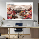Modern Japanese Wall Art Canvas Print – Framed Abstract