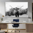 Longhorn Photography Wall Art Canvas Print – Framed Western by MyGreatCanvas | Canvas Wall Art Prints | Photo Prints & Wall Decor