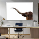 Longhorn Wall Art Canvas Print – Framed Western Cow Texas by MyGreatCanvas | Canvas Wall Art Prints | Photo Prints & Wall Decor