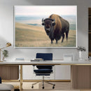 Bison Wall Art Canvas Print – Framed Buffalo American Bison