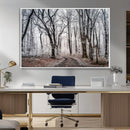 Winter Forest Wall Art Canvas Print – Framed Frosty Woodland by MyGreatCanvas | Canvas Wall Art Prints | Photo Prints & Wall Decor