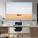 Bison Grassland Wall Art – Framed Minimal Nature Canvas by MyGreatCanvas | Canvas Wall Art Prints | Photo Prints & Wall Decor