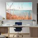 Golden Beach Grass Wall Art Canvas Print – Ocean Breeze Soft by MyGreatCanvas | Canvas Wall Art Prints | Photo Prints & Wall Decor