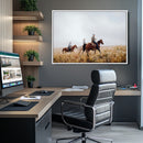 Western Cowboys Wall Art Canvas Print – Rustic Prairie