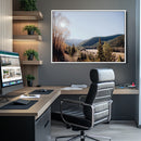 Rustic Landscape Wall Art Canvas Print – Serene Valley Scene