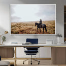 Cowboy Wall Art Canvas Print – Framed Western Ranch Scene by MyGreatCanvas | Canvas Wall Art Prints | Photo Prints & Wall Decor