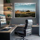 Rustic Farmhouse Wall Art Canvas Print – Teton Range Mormon