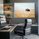 Buffalo Wall Art Canvas Print – Framed Western Wildlife