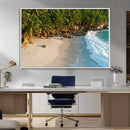 Tropical Beach Wall Art Canvas Print, Framed Ocean Waves and by MyGreatCanvas | Canvas Wall Art Prints | Photo Prints & Wall Decor