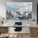 Snowy Peaks Wall Art Canvas Print – Alpine Wilderness