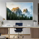 Wilderness Wall Art Canvas Print – Misty Forest Nature