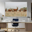 Rustic Deer Wall Art Canvas Print – Autumn Forest Woodland