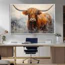 Scottish Highland Wall Art Canvas Print, Framed Longhorn Art by MyGreatCanvas | Canvas Wall Art Prints | Photo Prints & Wall Decor