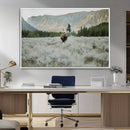 Wild Bison Wall Art Canvas Print, Majestic Mountain Pines by MyGreatCanvas | Canvas Wall Art Prints | Photo Prints & Wall Decor