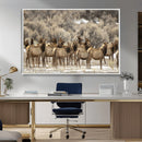 Majestic Elk Herd Winter Canvas, Elk Herd Winter Landscape by MyGreatCanvas | Canvas Wall Art Prints | Photo Prints & Wall Decor