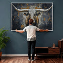 Rustic Bull Wall Art Canvas Print, Longhorn Wall Decor for by MyGreatCanvas | Canvas Wall Art Prints | Photo Prints & Wall Decor