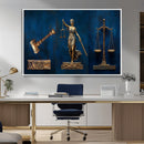 Lady Justice Wall Art Canvas Print – Elegant Gold Legal by MyGreatCanvas | Canvas Wall Art Prints | Photo Prints & Wall Decor