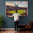 Chicago Bears Soldiers Field Wall Art Canvas Print – Framed