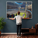 Chicago Dome Stadium Wall Art Canvas Print – Framed Modern