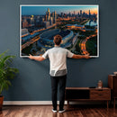 Chicago Bears Soldiers Field Wall Art Canvas Print – Framed