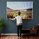 Cleveland Browns Stadium Wall Art Canvas Print – Framed NFL
