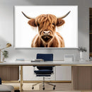 Scottish Highland Cow Canvas Print, Framed Highland Cow