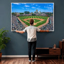 Wrigley Field Baseball Stadium Canvas Wall Art – Packed