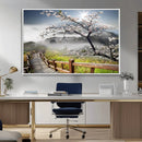 Sakura Cherry Blossom Pathway Canvas Wall Art – Tranquil