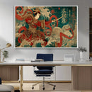 Tsukioka Yoshitoshi Samurai Wall Art – Japanese Katana by MyGreatCanvas | Canvas Wall Art Prints | Photo Prints & Wall Decor