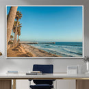 Scenic Beach Wall Art Canvas Print – Tall Palm Trees, Sandy by MyGreatCanvas | Canvas Wall Art Prints | Photo Prints & Wall Decor