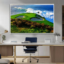 Coastal Golf Course Wall Art Canvas Print – Vibrant Green by MyGreatCanvas | Canvas Wall Art Prints | Photo Prints & Wall Decor