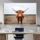 Longhorn Bull Wall Art Canvas Print – Framed Rustic by MyGreatCanvas | Canvas Wall Art Prints | Photo Prints & Wall Decor