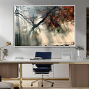 Sunlit Autumn Forest Wall Art Canvas Print – Framed Mist by MyGreatCanvas | Canvas Wall Art Prints | Photo Prints & Wall Decor
