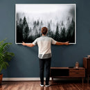 Foggy Forest Wall Art Canvas Print – Mountain Woodland by MyGreatCanvas | Canvas Wall Art Prints | Photo Prints & Wall Decor