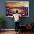 Dooley Stadium Wall Art, Sports Arena Canvas Print, Dooley