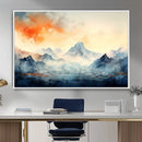 Warm Clouds Abstract Mountain Wall Art, Modern Landscape by MyGreatCanvas | Canvas Wall Art Prints | Photo Prints & Wall Decor