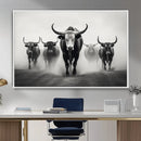 Texas Longhorn Wall Art Canvas Print, Framed Speckled Cow by MyGreatCanvas | Canvas Wall Art Prints | Photo Prints & Wall Decor