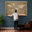 Custom Push Pin Map Canvas Print – Personalized Travel by MyGreatCanvas | Canvas Wall Art Prints | Photo Prints & Wall Decor