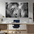 Wild Old Elephant Wall Art Canvas Print