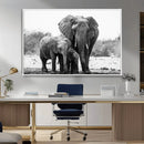 Elephant Family Africa Wall Art Canvas Print by MyGreatCanvas | Canvas Wall Art Prints | Photo Prints & Wall Decor