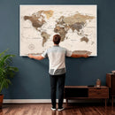 World Map Canvas Print – Framed Detailed Map of the World by MyGreatCanvas | Canvas Wall Art Prints | Photo Prints & Wall Decor