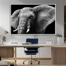 Big Elephant Close Up Wall Art Canvas Print