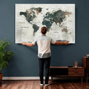World Map Canvas Print – Framed Travel Map Wall Art for by MyGreatCanvas | Canvas Wall Art Prints | Photo Prints & Wall Decor