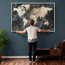 World Map Canvas Print – Detailed Map of the World Wall Art by MyGreatCanvas | Canvas Wall Art Prints | Photo Prints & Wall Decor