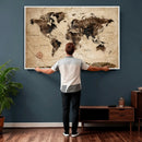 World Map Wall Art Canvas Print by MyGreatCanvas | Canvas Wall Art Prints | Photo Prints & Wall Decor